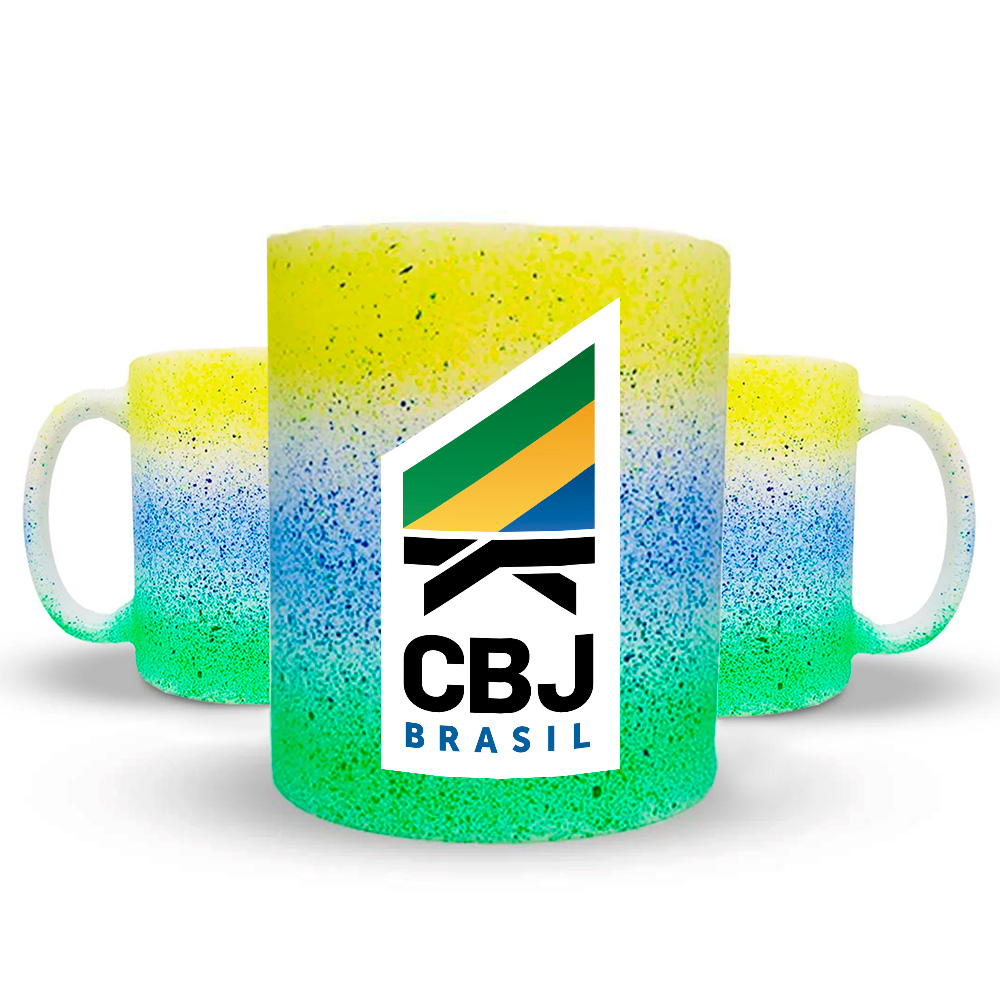 Caneca de Carâmica Splash Brasil CBJ Oficial
