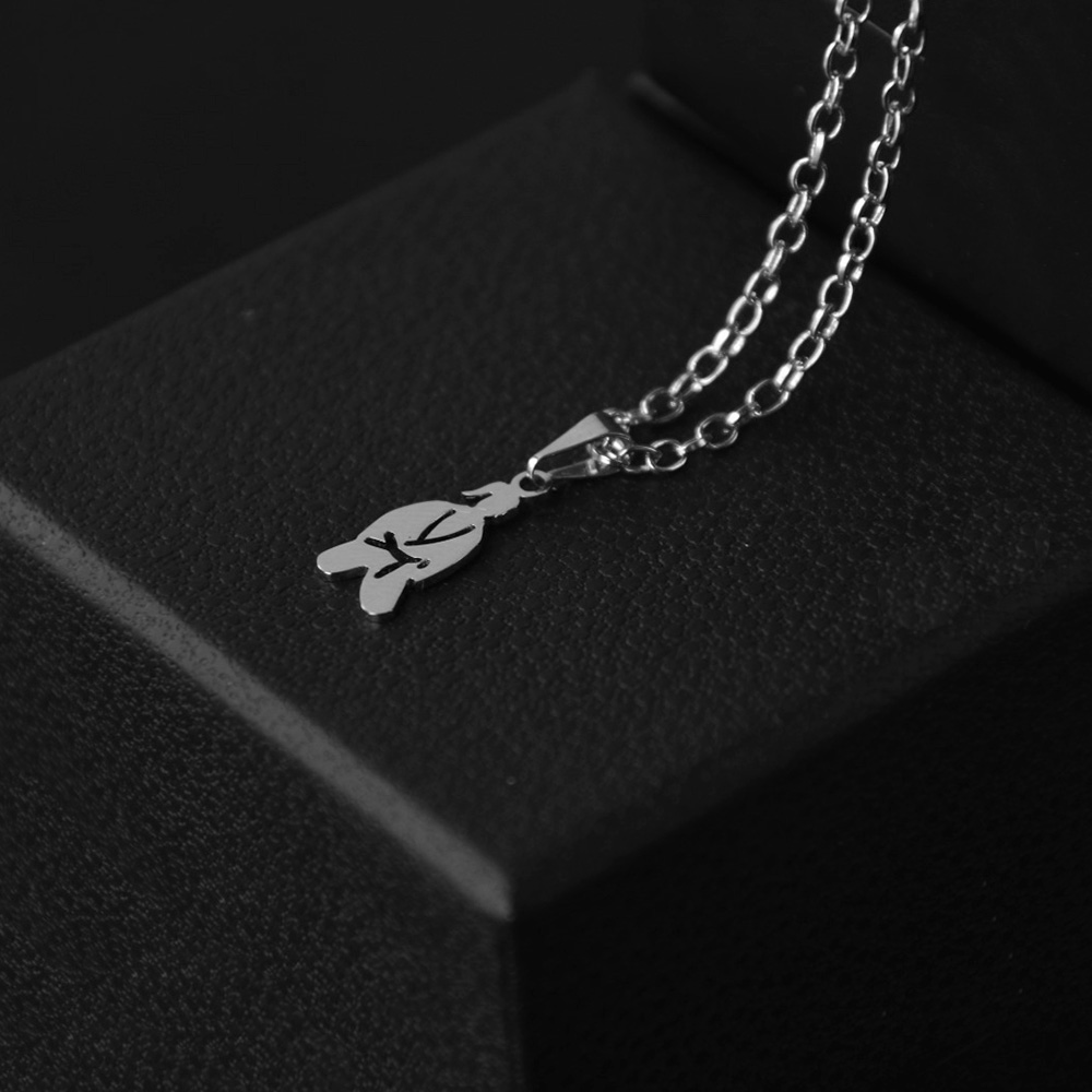 Colar com Pingente Judo Girl Inox