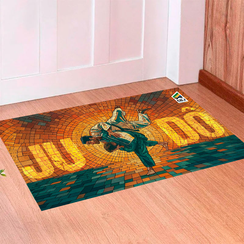 Tapete Capacho Judô Brasil Mosaico