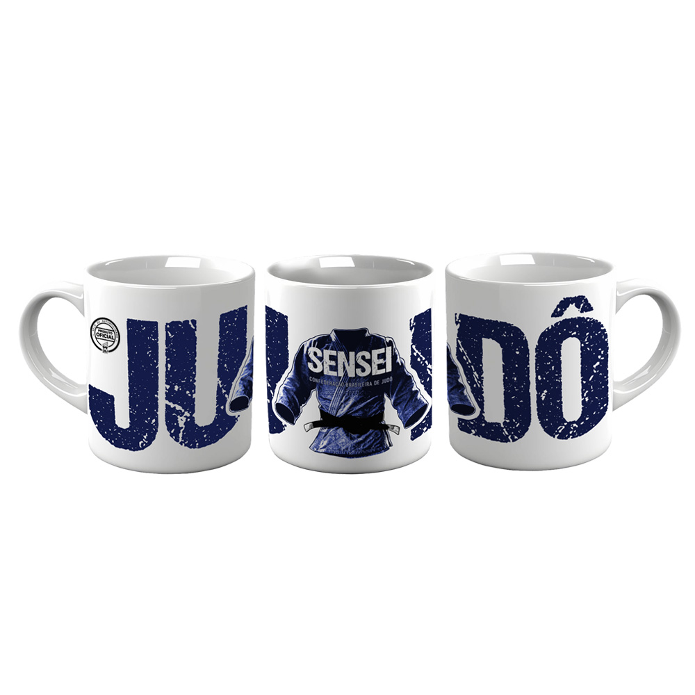 Caneca Cerâmica CBJ Oficial Judo Sensei