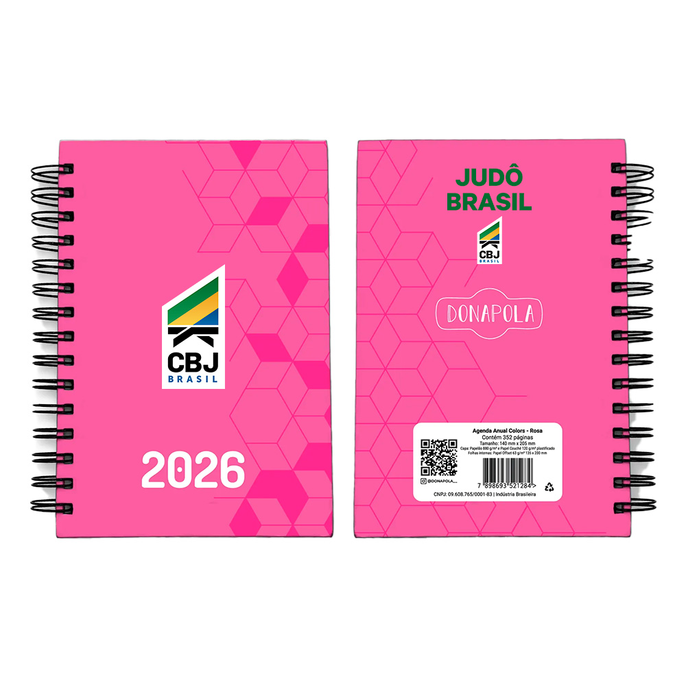 Agenda 2026 Executiva Pink Customizada Lo...