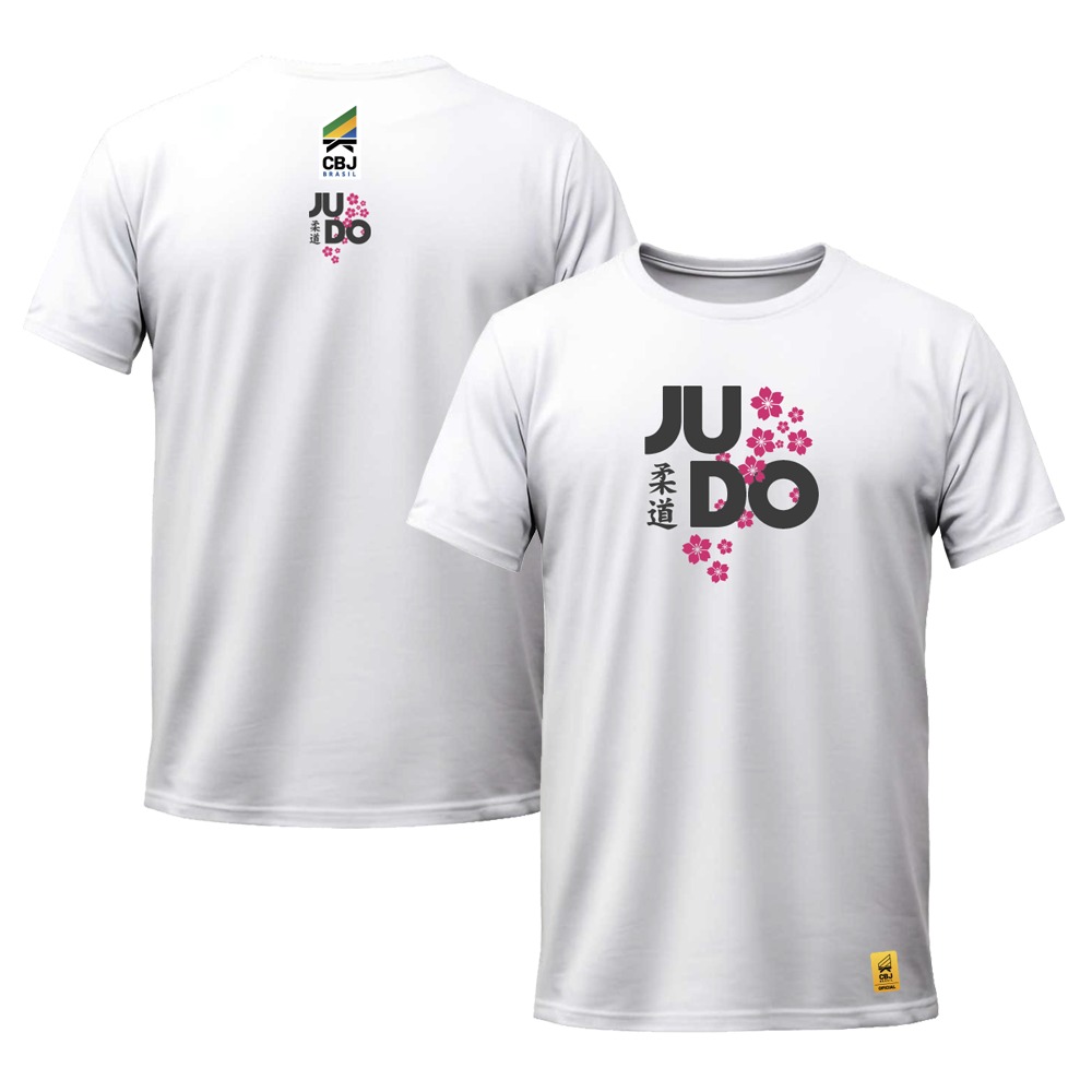Camiseta Judo Brasil Sakura CBJ Oficial
