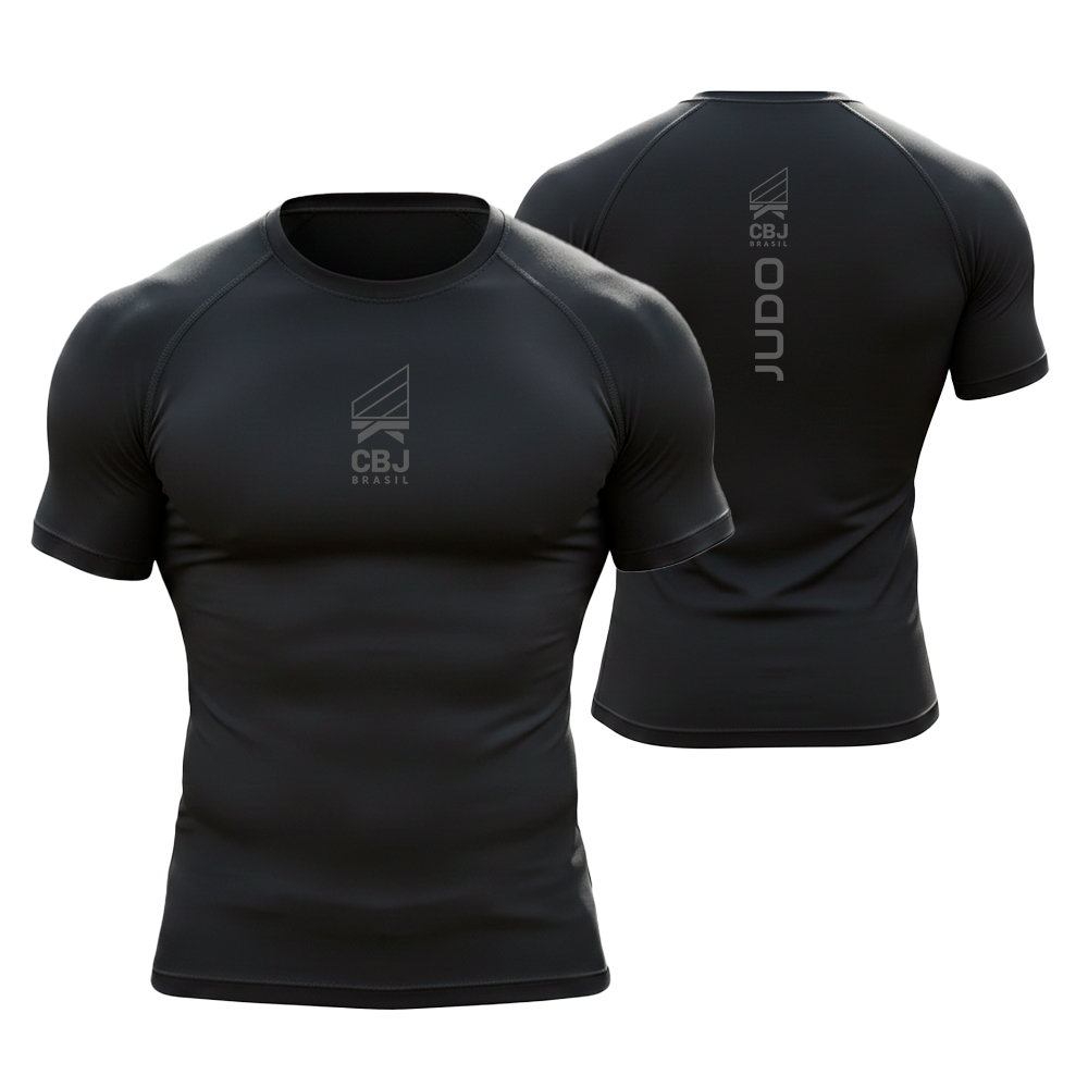 Camiseta de Compressão Judo Brasil CBJ Of...